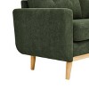 APRILSOUL 67.7" Wide Mid-Century Modern Upholstered Tufted Loveseat Sofa With Wooden Legs - 4 of 4