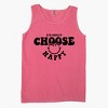 Simply Sage Market S.W.Smiley Choose Happy Bold Smiley Face Garment Dyed Tank - 3 of 4