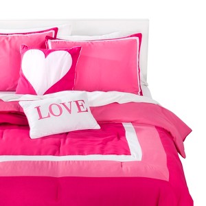Hotel Juvi 5 Piece Comforter Set - Pink (Full/Queen)