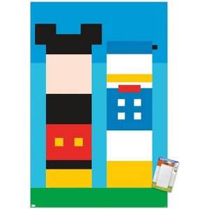 Trends International Disney Mickey Mouse & Donald - Pixels Unframed Wall Poster Prints - 1 of 4