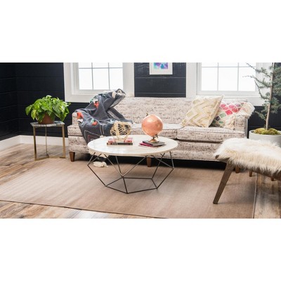 Light Brown SoHo Collection 6' x 9' Easy-Care Synthetic Rug