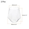 Unique Bargains PET Diamond Shape Stemless Lightweight Wine Glasses - 2 of 4