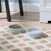 Park Life Designs 3c Manor Dog Bowl - Gray - 3 of 4