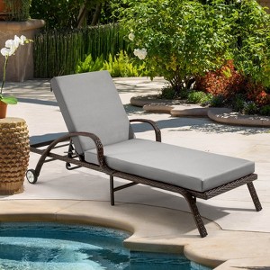 EROMMY Outdoor Chaise Lounge Chair Cushion - 1 of 4