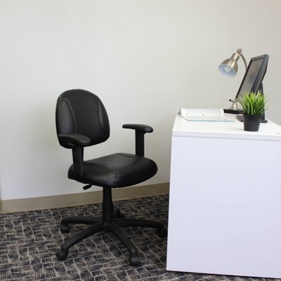 Posture Chair with Adjustable Arms Black - Boss Office Products