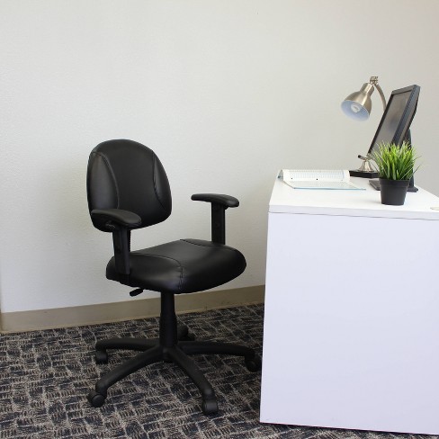 Posture Chair With Adjustable Arms Black - Boss Office Products : Target