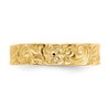 Black Bow Jewelry Flower/Scroll Toe Ring in 14K Yellow Gold - 4 of 4