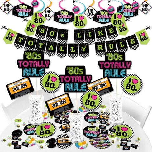 Big Dot Of Happiness 80\'s Retro - Totally 1980s Party Supplies ...