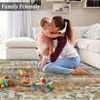 Washable Soft Rug Vintage Distressed Rug Low Pile Thin Rug Non Slip Non Shedding Accent Throw Rug for Dining Room Bedroom - 4 of 4