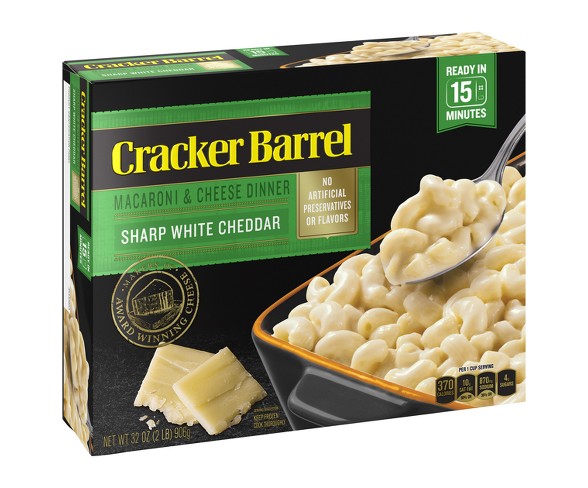 Cracker Barrel Sharp White Cheddar Macaroni & Cheese Frozen Dinner - 32oz