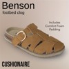 CUSHIONAIRE Benson Women’s Fisherman Clog – Suede Slip-On Sandal with Adjustable Buckle & Contoured Cork Footbed - 2 of 4