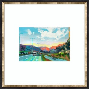 Amanti Art Red Hills by Brook Page Wood Framed Wall Art Print 26
