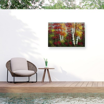 Trademark Fine Art - "Indian Summer" Outdoor All-Weather Wall Decor