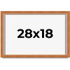 PosterPalooza | Flat Brown Picture Frame - UV Acrylic, Backing Board, Hanging Hardware Included - 2 of 4