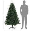NAYSAYE 6ft Unlit Artificial Christmas Tree with 1000 PVC Branch Tips, Wide Xmas Tree, Metal Stand for Indoor Holiday Home Office Decor - 3 of 4