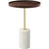 Modway Amina Round Acacia Wood Side Table - 2 of 4