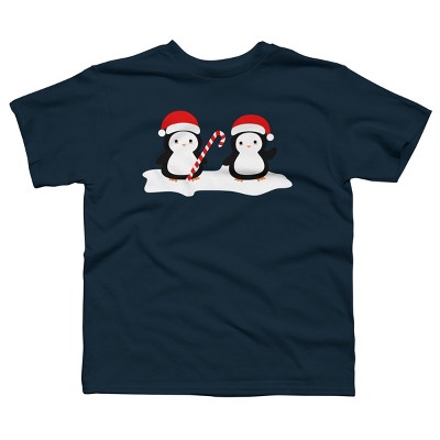 Boy's Design By Humans Christmas penguins are so cute By happinessinatee T-Shirt