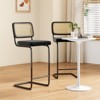 FURNIinspire Dining Chair, Counter Height Bar Stools Set of 2, Bar Chairs and Stools, Armless, Ideal for Kitchen Islands, Black, 18.9"*17.7"*42.5" - 2 of 4