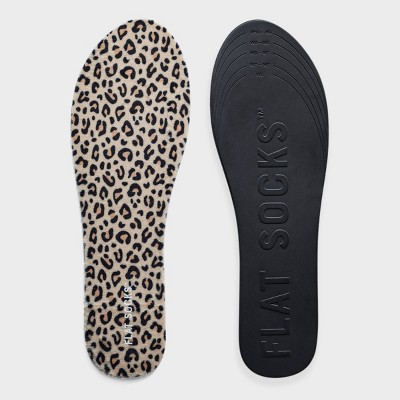 FLAT SOCKS No Show Cushioned Socks - Leopard