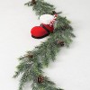 Sullivans Artificial Arrowhead Alpine and Cone Garland 66"L Green - 2 of 3