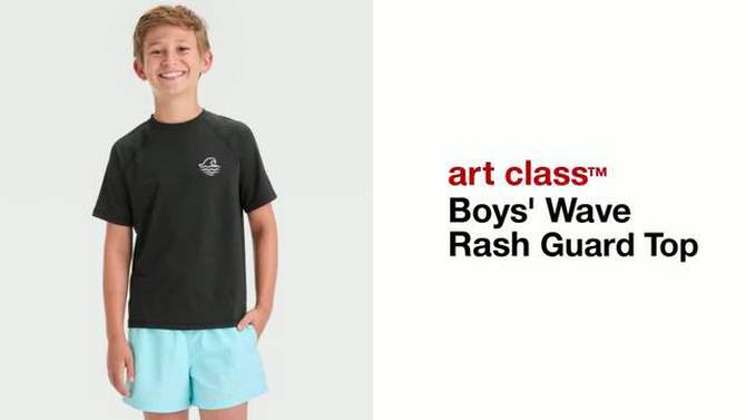 Boys&#39; Wave Rash Guard Top - art class&#8482;, 2 of 5, play video