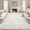 Modern Abstract Geometric Stripe Rugs for Living Room Bedroom Soft Low Pile Carpet Indoor Washable Non Slip Easy Care Area Rug - 3 of 4