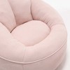 Armrest Pink Bean Bag Chairs for Adults with Ottoman, Memory Foam Bean Bag Chairs with Super Fiber - 4 of 4