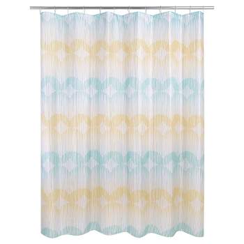 Ombre Wave Shower Curtain Yellow - Allure Home Creations