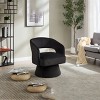 GDFStudio Prudence Modern 30" Velvet Upholstered Swivel Barrel Chair - 2 of 4