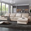 NicBex L-Shaped Feather Filled Sectional Sofa,Convertible Sofa Couch with Movable Ottoman for Living Room,Apartment,Office - image 2 of 4