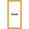 PosterPalooza | 16x36 Bamboo Picture Frame, UV Acrylic, 4 Finishes - Brown, Black, Gold, and Natural - 2 of 4