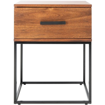 Marquise 1 Drawer Nighstand - Brown - Safavieh.