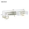 CAVINAS Modern TV Stand for TVs up to 80 Inch,Entertainment Center with Cabinets and Adjustable Shelves,TV Stands for Living Room - 3 of 4