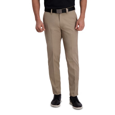 Haggar Men's Cool Right Slim Fit Flat Front Performance Flex Pant 30 X ...
