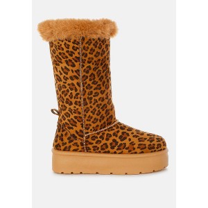 Olonya Fur Collar Anti-Skid Snow Boots Women - 1 of 4