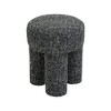 Meridian Furniture,Larson Polyester Fabric Ottoman/Stool - 3 of 4