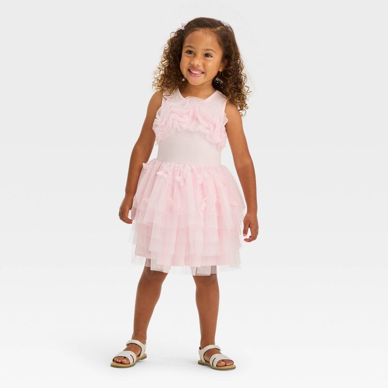 Toddler Girls' Audrey Camille Butterfly Tank Tutu Dress - Light Pink, 3 of 4