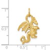 Black Bow Jewelry 14k Yellow Gold Small 3D Winged Dragon Charm - 4 of 4