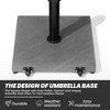 Crestlive Products  45lbs Patio Umbrella Base - Heavy Duty Outdoor Patio Market Umbrella Stand - 4 of 4