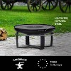 Good Directions Viking 32" Outdoor Fire Pit with Grill Plate Black - 4 of 4