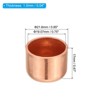 Unique Bargains Solder Connection Air Conditioner Sweat Plug Copper Pipe End Caps Rose Gold - 2 of 4