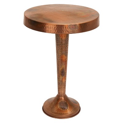 copper side table target