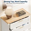 Fluted 5 Drawer Tall Dresser for Bedroom, 42.9'' Tall Wooden Chest of Drawers with Clothes Storage Cabinet, Drawer Organizer, for Living Room - 4 of 4