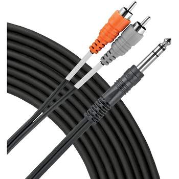 Livewire Elite Interconnect Y-cable 3.5 Mm Trs Male To 1/4 Ts Male 3 Ft.  Black : Target
