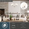 VAXCEL Bellwood 5-Light 24.5 in. Wide Chandelier, Clear Seeded Glass Shade, LED Compatible, Adjustable Height - 2 of 4