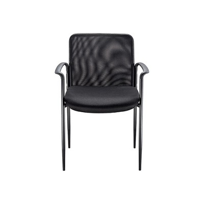 MyOfficeInnovations Mesh Guest Chair with Arms Black 204116