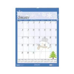 Recycled Seasonal Wall Calendar, Illustrated Seasons Artwork, 12 x 16.5, 12-Month (Jan to Dec): 2026 - 1 of 4