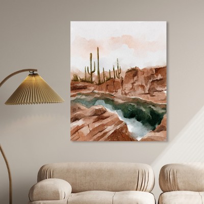 Hot Springs in June Landscape Canvas Wall Art, 36" x 45"