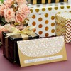 Paper Junkie 100 Pack Gold Money Envelopes for Cash Gifts, Fancy Decorative Design for Birthday, Graduations, Weddings (6.7 x 3.3 In) - 3 of 4