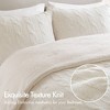 AENKYO Twin Chenille Comforter Set, Ivory Woven Textured Bedding, Textured Cable Knit Comforter Set, Twin Chenille Bedding - 4 of 4